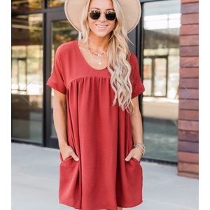 Connect To Your Heart Brick Dress